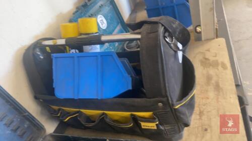 TOOL BAG & CONTENTS All items must be collected from the sale site within 2 weeks of the sale closing otherwise items will be disposed off at the purchasers loss (purchasers will still be liable for outstanding invoices). The sale site will be open to fa