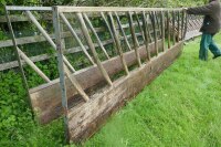 GALVANISED 15' CATTLE FEED BARRIER - 4