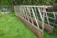 GALVANISED 15' CATTLE FEED BARRIER - 5