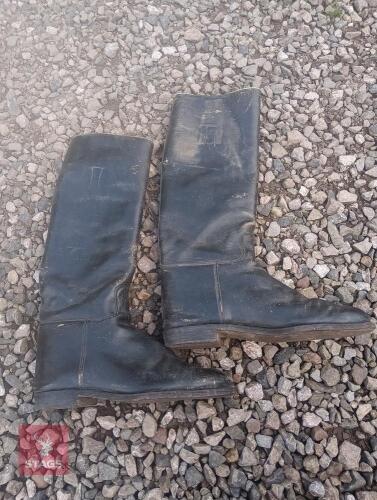 LONG LEATHER RIDING BOOTS