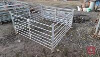 9X 6FT GALVANISED SHEEP HURDLES