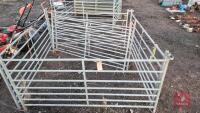 6X 6FT GALVANISED SHEEP HURDLES - 2