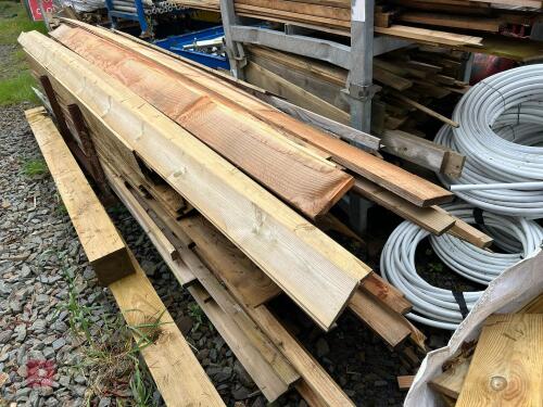 200+ LENGTHS OF TIMBER IN STILLAGE