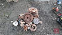 QTY PULLEYS & BEARINGS All items must be collected from the sale site within 2 weeks of the sale closing otherwise items will be disposed off at the purchasers loss (purchasers will still be liable for outstanding invoices). The sale site will be open to