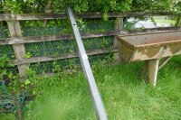 6'6" LONG GALVANISED LATCHING POST