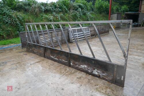 15' CATTLE FEED BARRIER