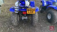 2004 YAMAHA GRIZZLY 125 QUAD BIKE 4 Stroke - As New - Recent Carborator Clean & Service - Road Registered WA04 LGE - Datatagged - Electric Start - Body Armour & Helmet - All items must be collected from the sale site within 2 weeks of the sale closing oth - 6