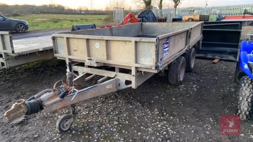 IFOR WILLIAMS 10' X 5.5' TRAILER Twin Axle - Flatbed - Wooden Floor - LM105G - All items must be collected from the sale site within 2 weeks of the sale closing otherwise items will be disposed off at the purchasers loss (purchasers will still be liable f