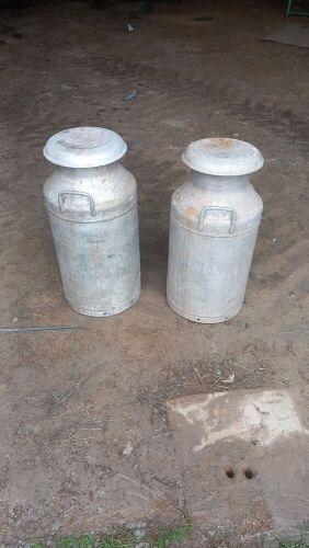 2 MILK CHURNS