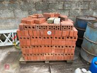 PALLET OF CHEDDAR RED FACING BRICKS