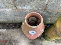 ORNATE CHIMNEY POT/PLANTER - 2