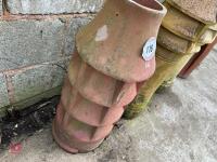 ORNATE CHIMNEY POT/PLANTER - 3