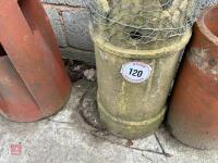 2 ORNATE CHIMNEY POT/PLANTERS - 5