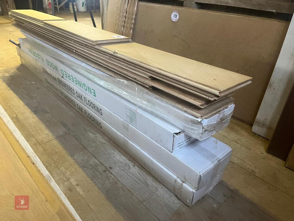 4 BOXES OF 220MM X 21MM OAK FLOORING