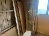 6 MIXED WOODEN DOORS