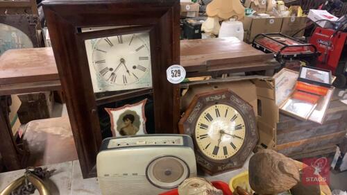 2 CLOCKS & RADIO All items must be collected from the sale site within 2 weeks of the sale closing otherwise items will be disposed off at the purchasers loss (purchasers will still be liable for outstanding invoices). The sale site will be open to facil