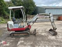 2002 TAKEUCHI TB016 1.5T MINI DIGGER - 6