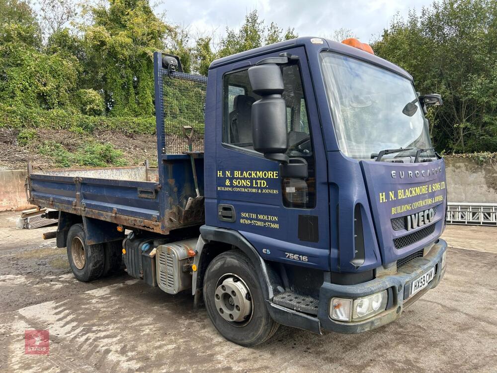 2009 IVECO E5 75 E16 7.5T TIPPER LORRY