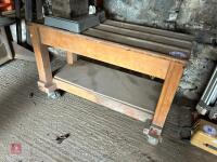 COFFIN TROLLEY/WORK TABLE