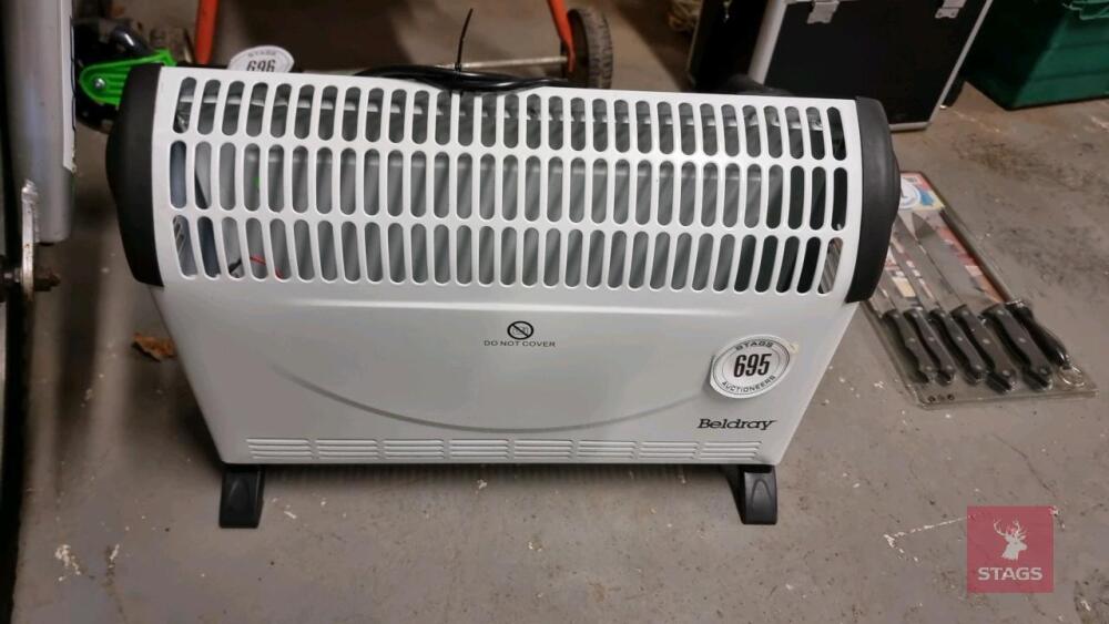 HEATER All items must be collected from the sale site within 2 weeks of the sale closing otherwise items will be disposed off at the purchasers loss (purchasers will still be liable for outstanding invoices). The sale site will be open to facilitate colle