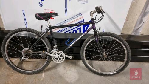 DIAMOND BACK BIKE All items must be collected from the sale site within 2 weeks of the sale closing otherwise items will be disposed off at the purchasers loss (purchasers will still be liable for outstanding invoices). The sale site will be open to facil