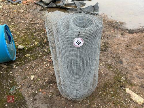 PART ROLL OF MESH FENCING