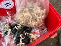 BUCKET OF SPARE PLASSON NIPPLES & CLIPS - 3