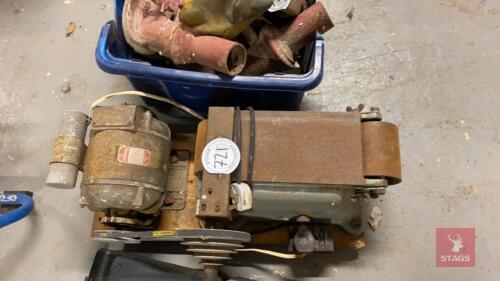 BELT SANDER All items must be collected from the sale site within 2 weeks of the sale closing otherwise items will be disposed off at the purchasers loss (purchasers will still be liable for outstanding invoices). The sale site will be open to facilitate 