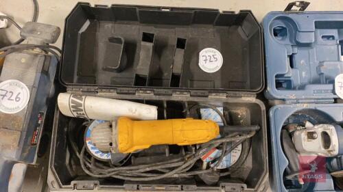 DEWALT ANGLE GRINDER All items must be collected from the sale site within 2 weeks of the sale closing otherwise items will be disposed off at the purchasers loss (purchasers will still be liable for outstanding invoices). The sale site will be open to fa