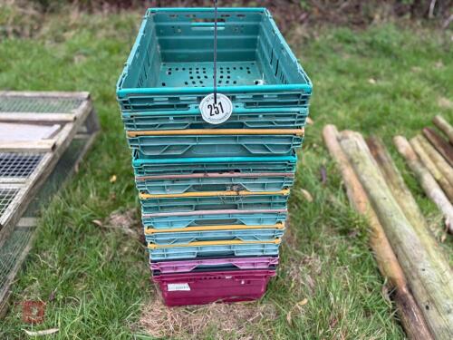 11 STORAGE BASKETS/CRATES