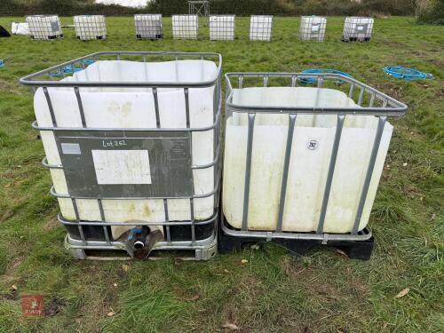 2 IBC STORAGE CRATES