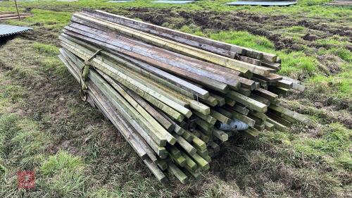 100 2'' X 2'' WOODEN LENGTHS