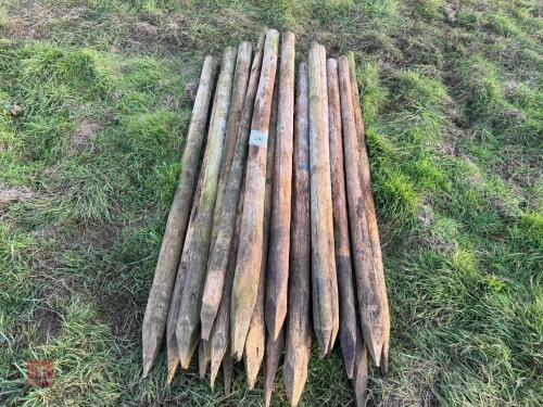 25 X 5' 6'' WOODEN FENCE POSTS