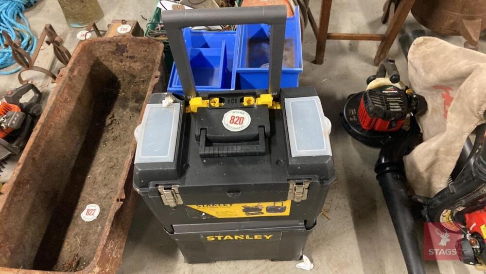 STANLEY MOBILE TOOL CHEST All items must be collected from the sale site within 2 weeks of the sale closing otherwise items will be disposed off at the purchasers loss (purchasers will still be liable for outstanding invoices). The sale site will be open