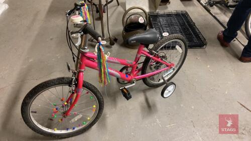 RALEIGH JUNIOR BICYCLE All items must be collected from the sale site within 2 weeks of the sale closing otherwise items will be disposed off at the purchasers loss (purchasers will still be liable for outstanding invoices). The sale site will be open to 