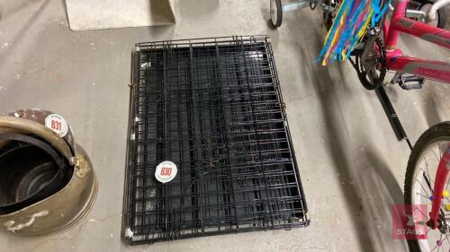 SMALL DOG CAGE C/W STABILISERS All items must be collected from the sale site within 2 weeks of the sale closing otherwise items will be disposed off at the purchasers loss (purchasers will still be liable for outstanding invoices). The sale site will be 