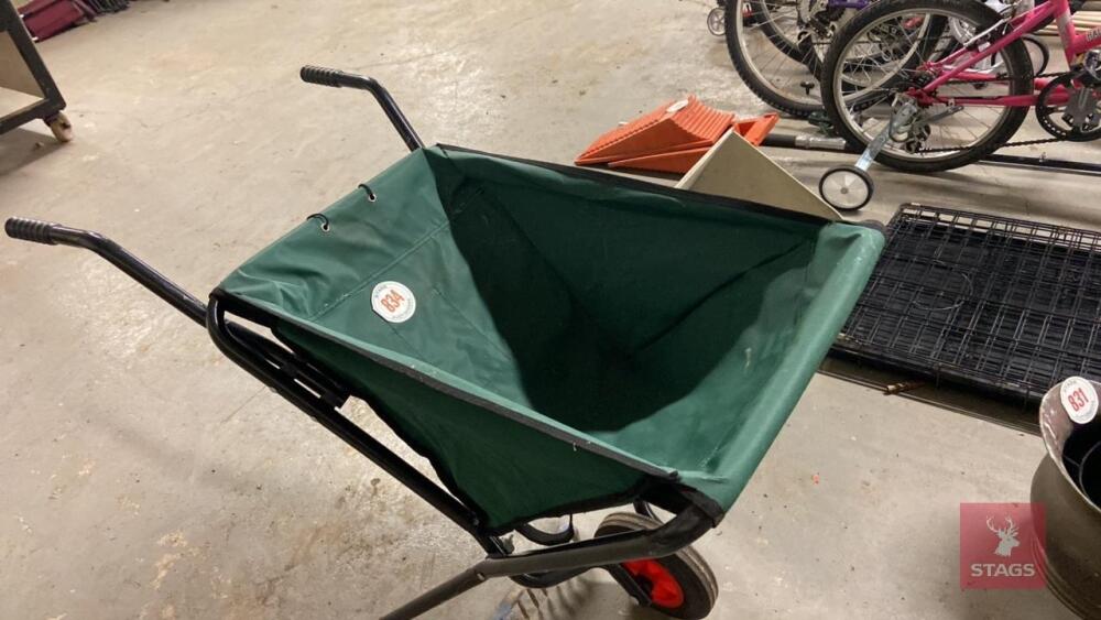 FOLDABLE WHEELBARROW All items must be collected from the sale site within 2 weeks of the sale closing otherwise items will be disposed off at the purchasers loss (purchasers will still be liable for outstanding invoices). The sale site will be open to fa