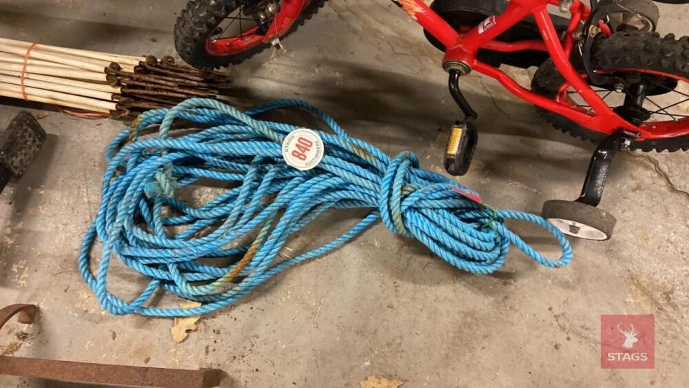 ROPE All items must be collected from the sale site within 2 weeks of the sale closing otherwise items will be disposed off at the purchasers loss (purchasers will still be liable for outstanding invoices). The sale site will be open to facilitate collect