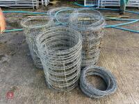 USED STOCK NETTING AND BARBED WIRE