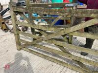 11' 10'' WOODEN FIELD GATE - 2