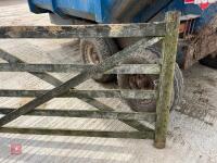 11' 10'' WOODEN FIELD GATE - 6