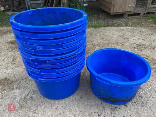 12 BLUE EQUINE/STORAGE TUBS