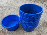 12 BLUE EQUINE/STORAGE TUBS - 6