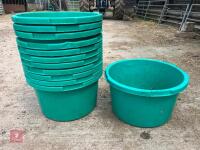 12 GREEN EQUINE/STORAGE/PLANT TUBS