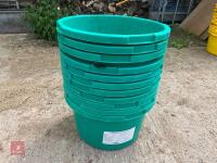 12 GREEN EQUINE/STORAGE/PLANT TUBS - 2