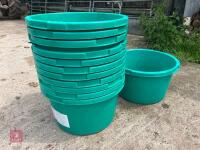 12 GREEN EQUINE/STORAGE/PLANT TUBS - 3