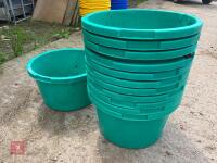 12 GREEN EQUINE/STORAGE/PLANT TUBS - 5