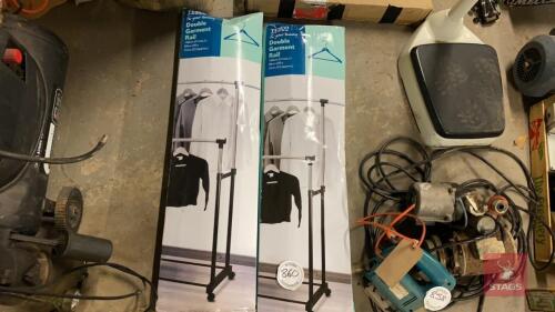 2 HANGING RAILS All items must be collected from the sale site within 2 weeks of the sale closing otherwise items will be disposed off at the purchasers loss (purchasers will still be liable for outstanding invoices). The sale site will be open to facilit