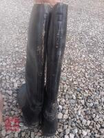 LONG LEATHER RIDING BOOTS - 5