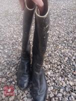 LONG LEATHER RIDING BOOTS - 7